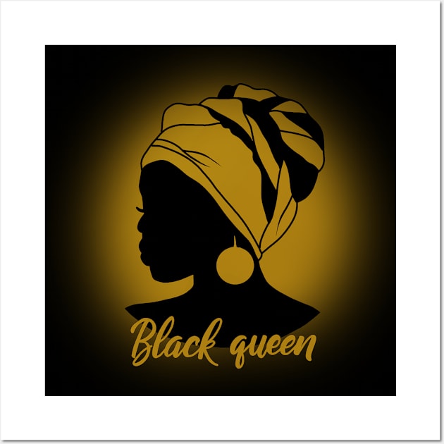 Black Queen Wall Art by valentinahramov